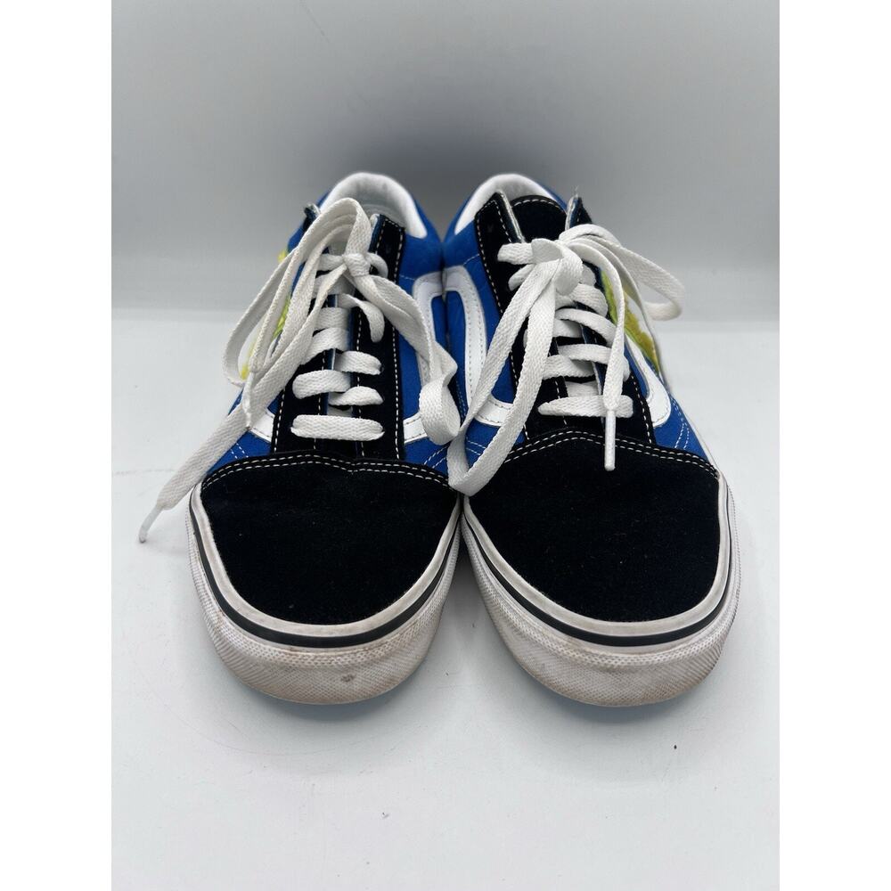 Vans Old Skool x Spongebob Shoes Mens Sz 6 Blue White Canvas Skate Sneakers